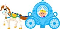 Little prince in a carriage 